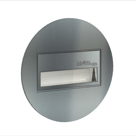 Встраиваемые светодиодные светильники Светильник для лестницы Zamel SONA Графит/Тепл.бел. с круглой рамкой 14V DC 13-211-32