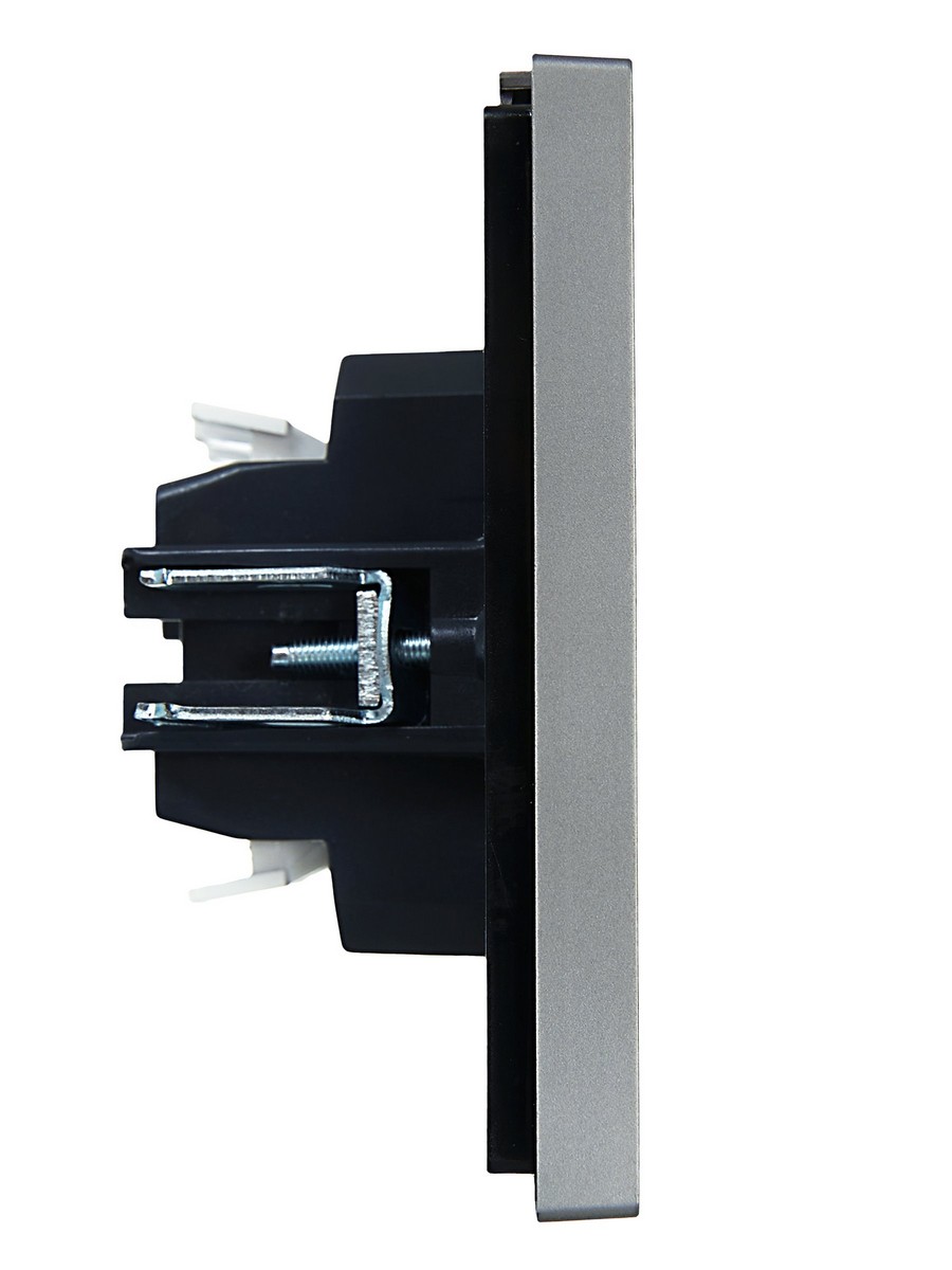 IEK FORTE&PIANO Сталь Выключатель IEK FORTE&PIANO Сталь 2-кл проходной 10А FP507