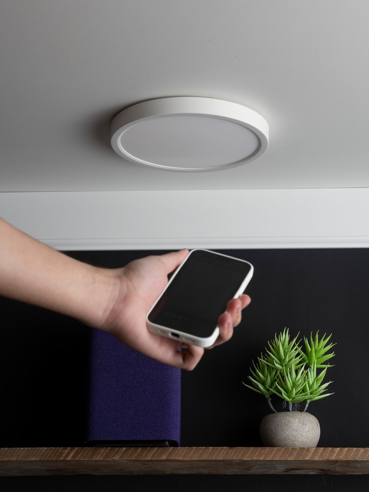 Управляемые светодиодные светильники и люстры Умный потолочный светильник EKF Connect 230 мм 18W sclwf-230-cct 