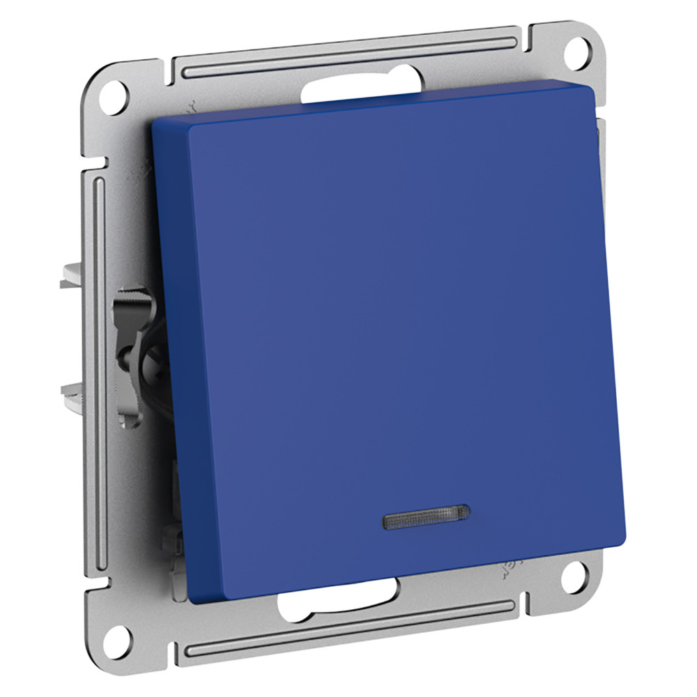 AtlasDesign Аквамарин Переключатель Systeme Electric AtlasDesign Аквамарин 1-клавишный с подсветкой ATN001163