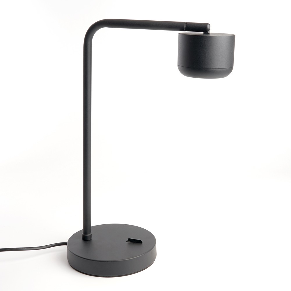 Настольные лампы Настольная лампа Feron DE365 ECHO 12W GX53 черный с антибликовой сеточкой 48404 