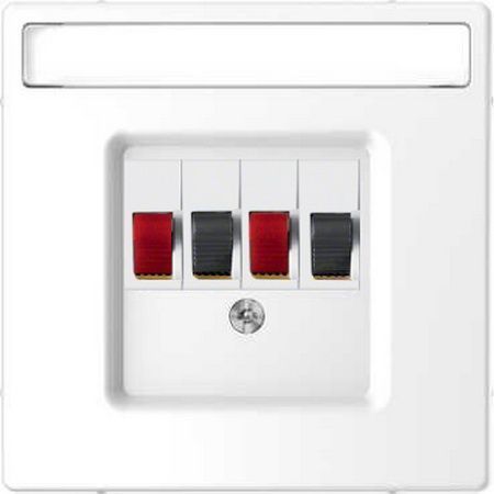 Merten D-Life Белый лотос Аудио розетка 2 линии белая Merten D-Life белый лотос