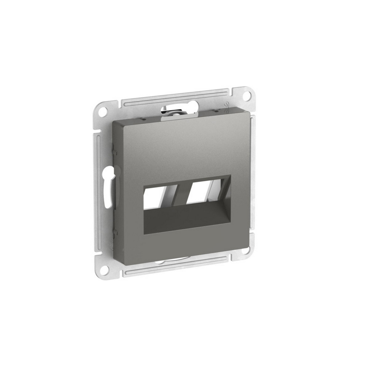 AtlasDesign Сталь Накладка Systeme Electric AtlasDesign Сталь двойная для информационных функций Keystone