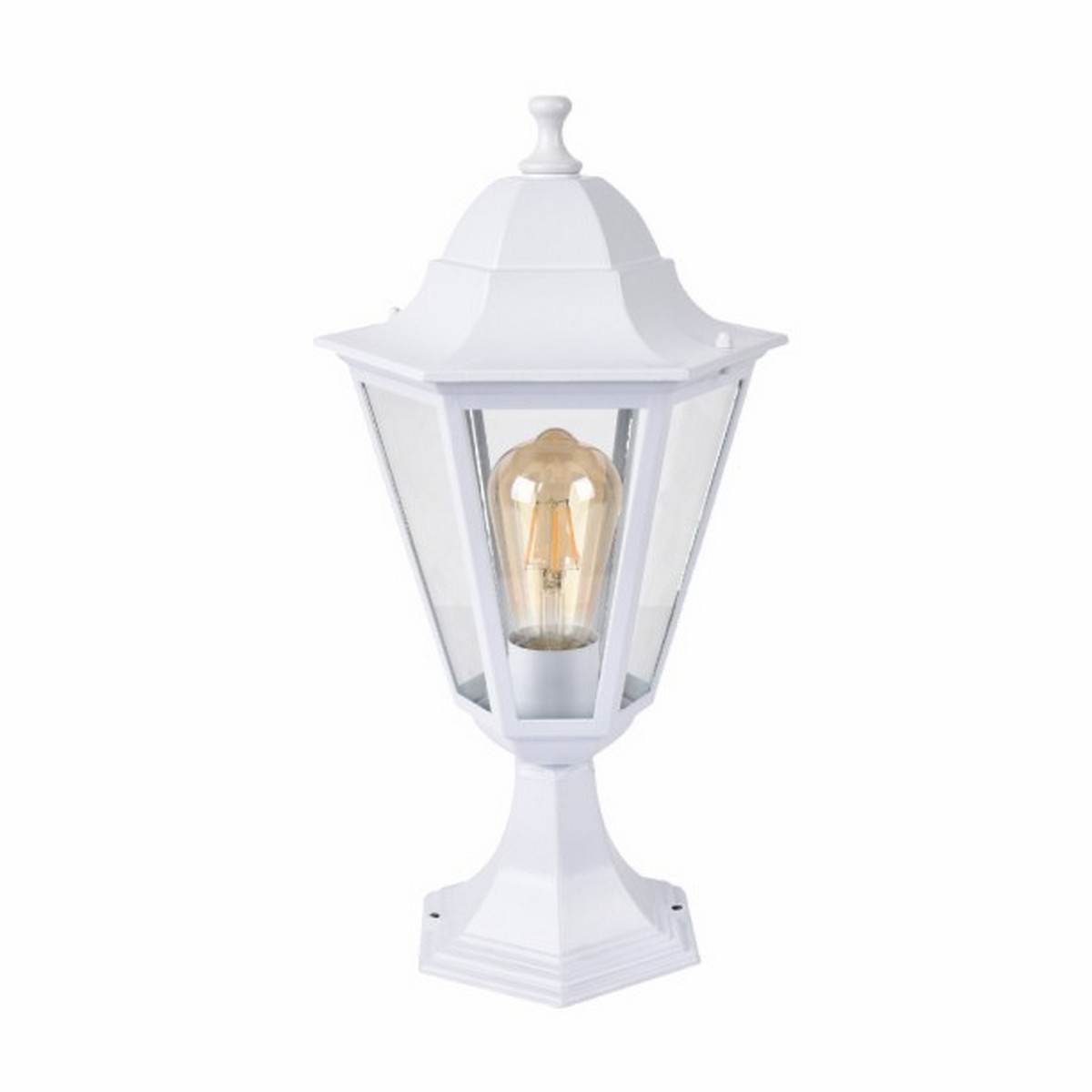 Уличные светильники на постамент Светильник садовый LEEK GL6 E27 напольный белый  LE062601-0021
