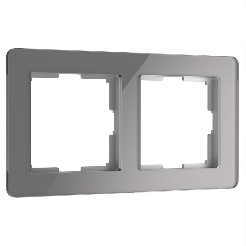 Рамки Werkel Acrylic Рамка Werkel на 2 поста Acrylic графит W0022704