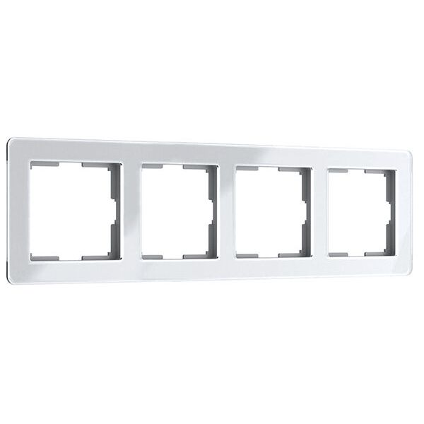 Рамки Werkel Acrylic Рамка Werkel на 4 поста Acrylic белый W0042701