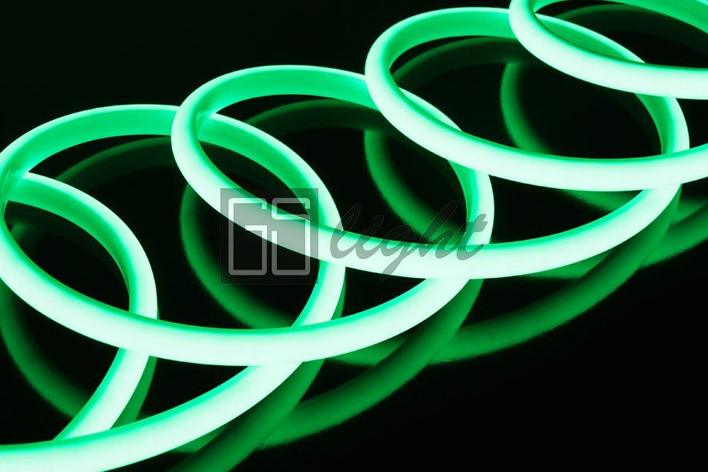 Светодиодная лента зеленая Термостойкая светодиодная лента Eleganz SMD 2835 Зеленая 180LED/m 24в IP68 (цена за метр)