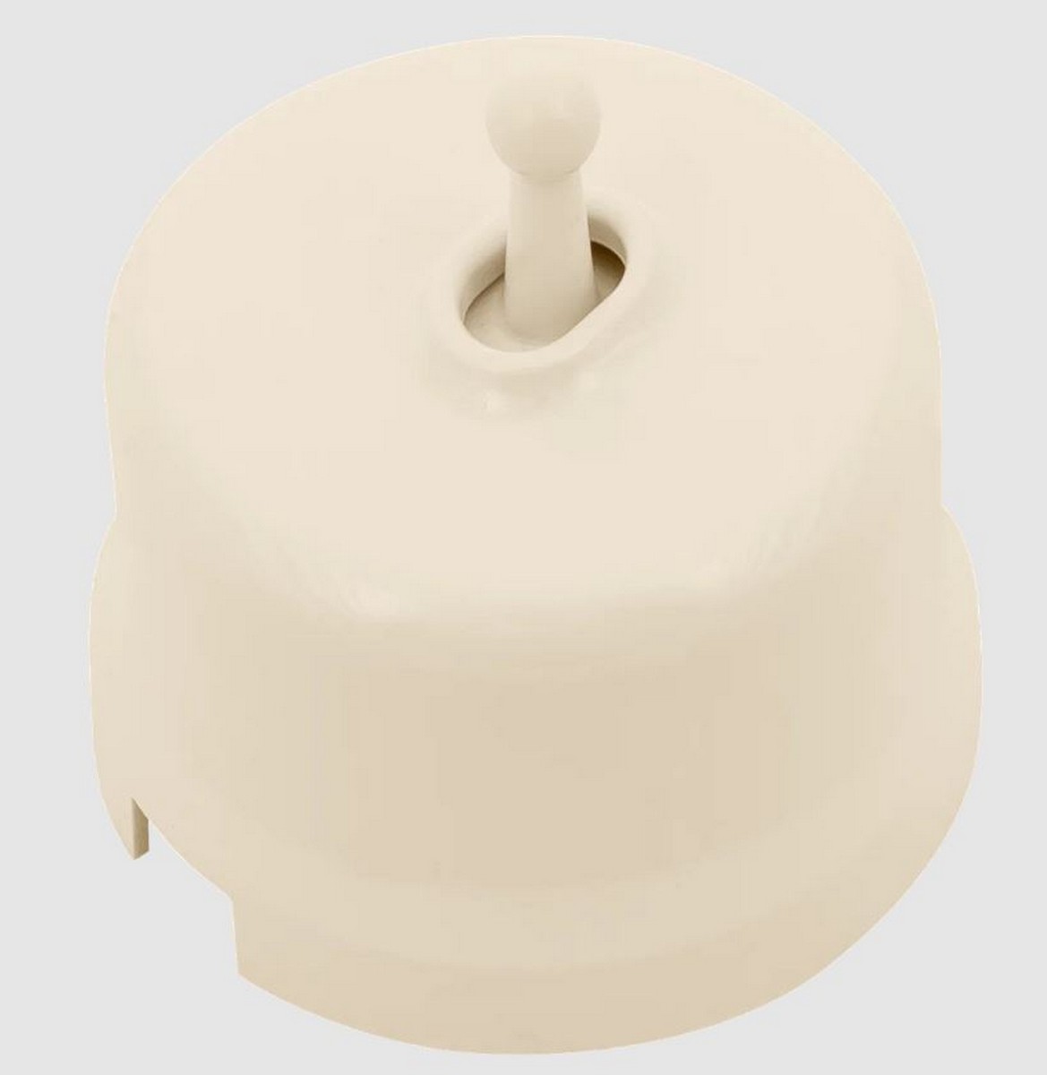 Bironi Лизетта - Ретро розетки и выключатели Выключатель BIRONI Лизетта Пластик Песочное золото 1-кл (тумблерный) B1-230-24