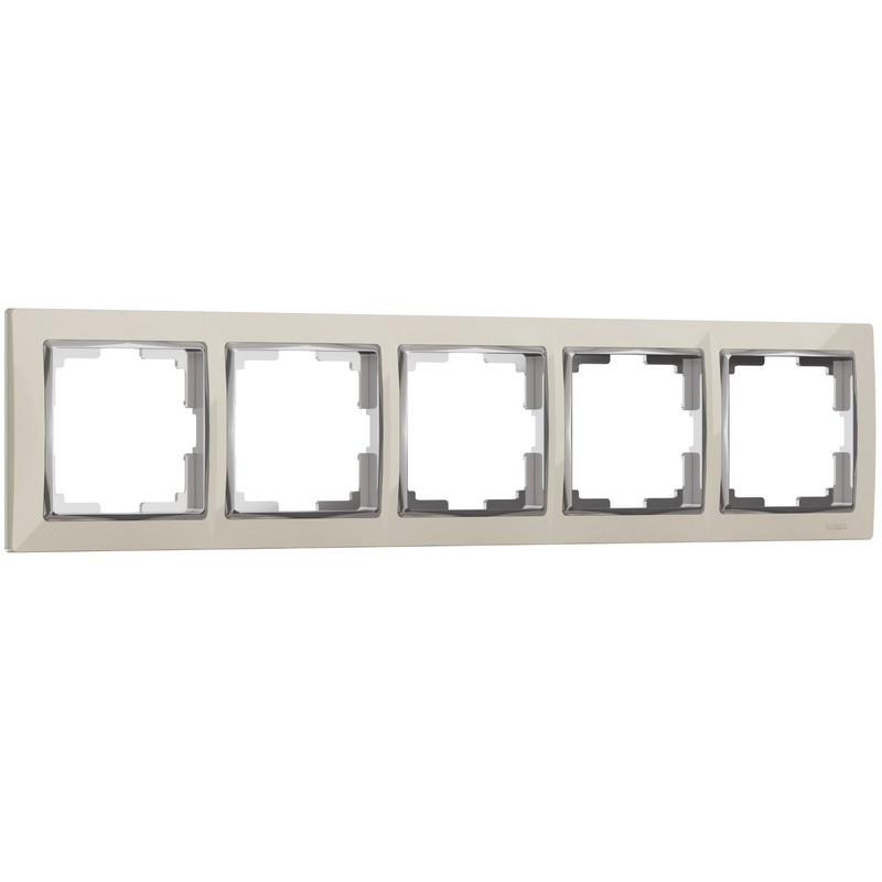 Рамки Werkel Snabb Рамка Werkel Snabb на 5 постов (слоновая кость/хром) W0051903