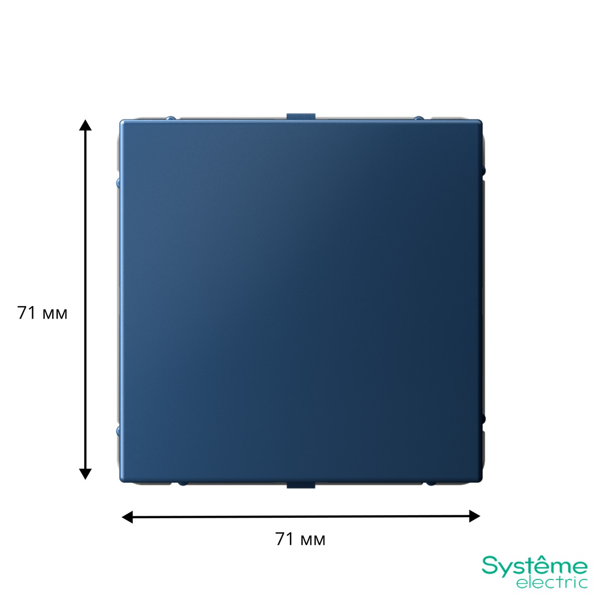 ArtGallery Аквамарин Заглушка Systeme Electric ArtGallery Аквамарин без суппорта для многопостовых рамок GAL001109