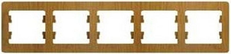 Glossa Дуб Рамка Systeme Electric Glossa Дерево Дуб 5-я, горизонтальная GSL000505