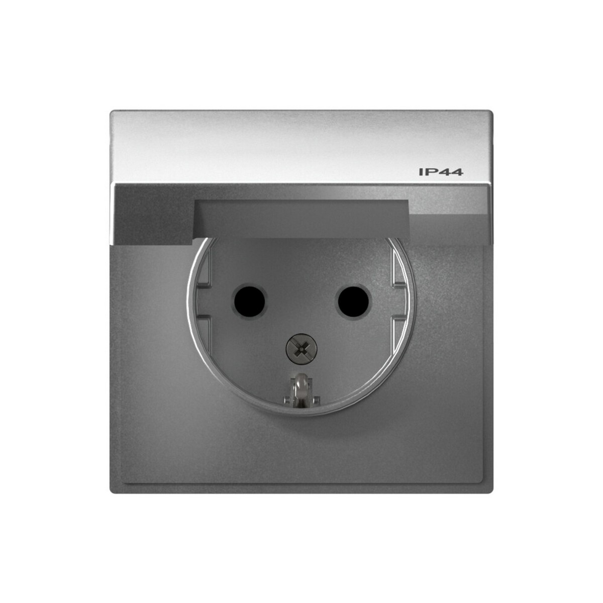 ArtGallery Алюминий Розетка Systeme Electric ArtGallery Алюминий с заземл. со шт. с крышк 16А IP44 GAL440346