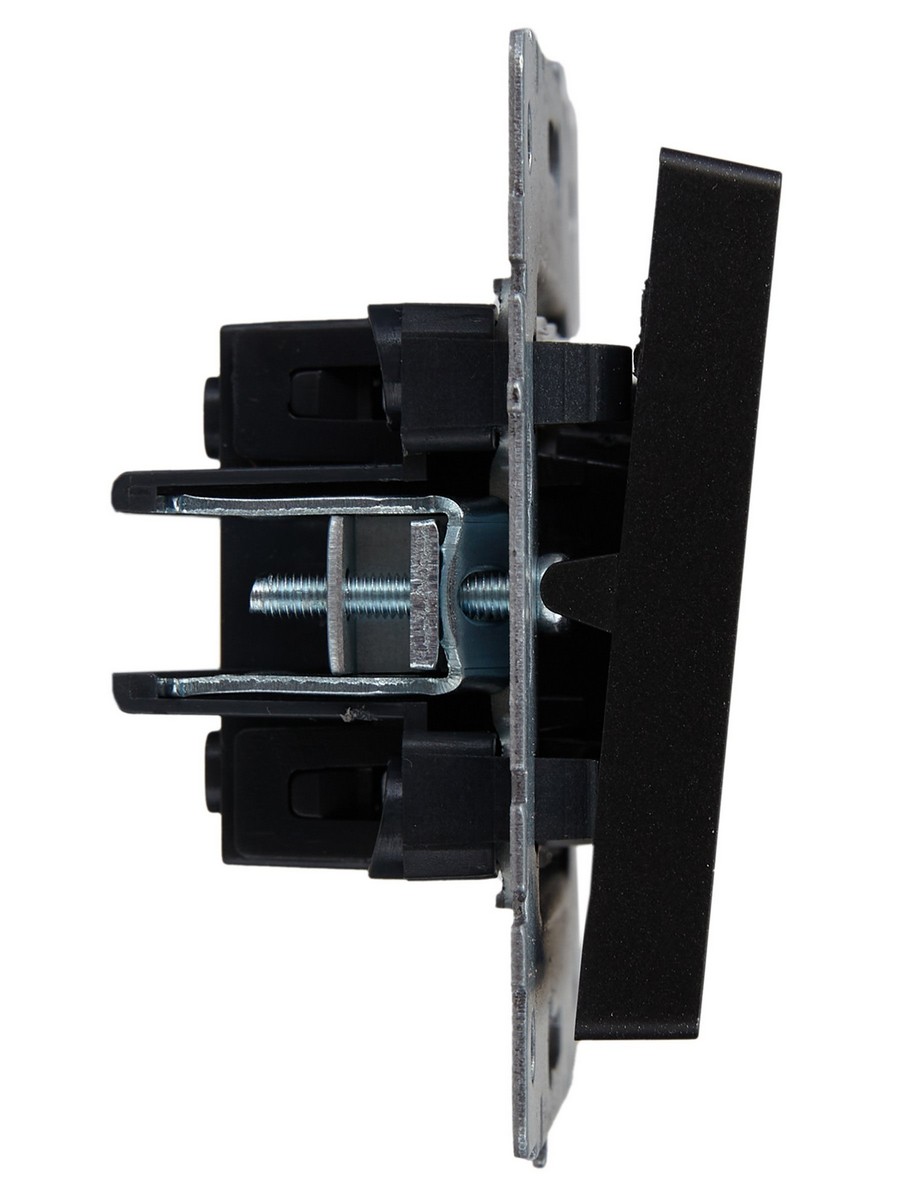 IEK Brite Черный Выключатель IEK BRITE BASE Черный 1-кл. прох. с инд. 10А ВС10-1-7-БрЧ BR-V12-1-10-K02