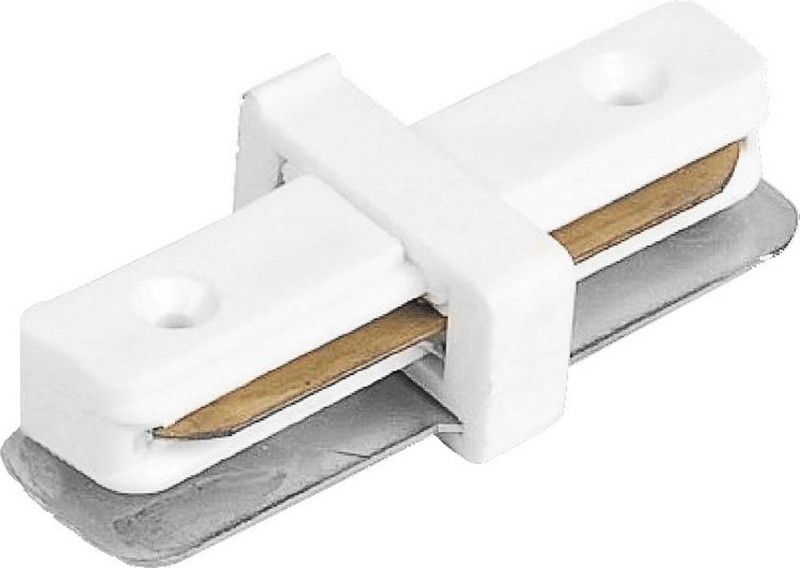 Трековые светодиодные светильники Коннектор прямой для шинопровода Feron LD1000 белый 10314 