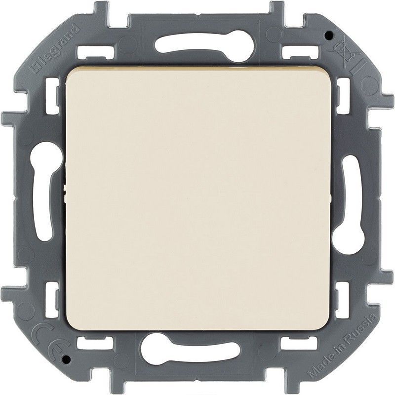 Legrand Inspiria Слоновая кость Выключатель Legrand INSPIRIA Слоновая кость одноклавишный 10 AX 250 В 673601