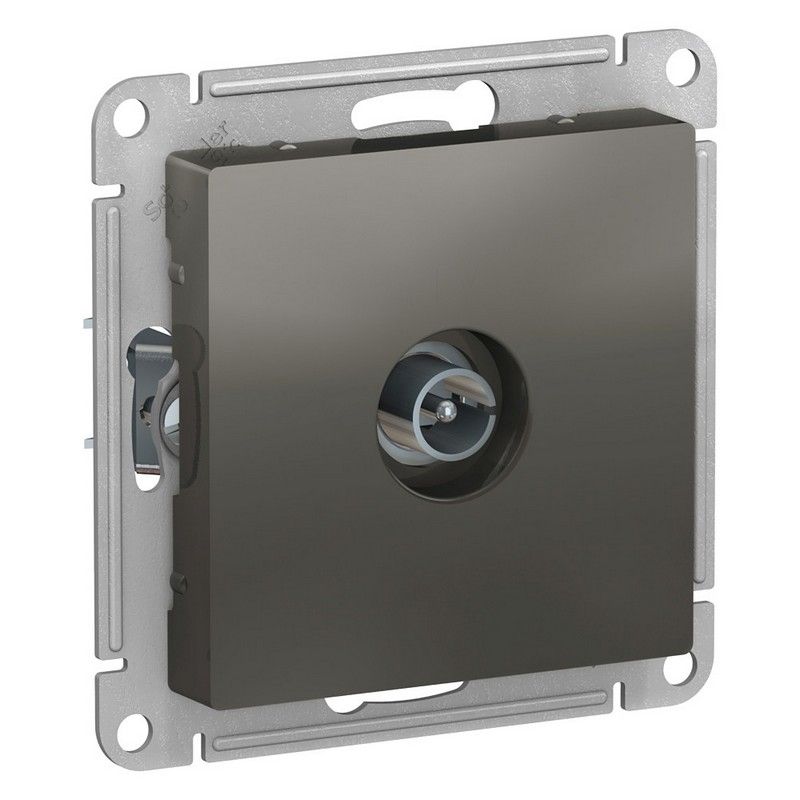 AtlasDesign Сталь Розетка TV Systeme Electric AtlasDesign Сталь антенная одиночнаяконнектор, ATN000993