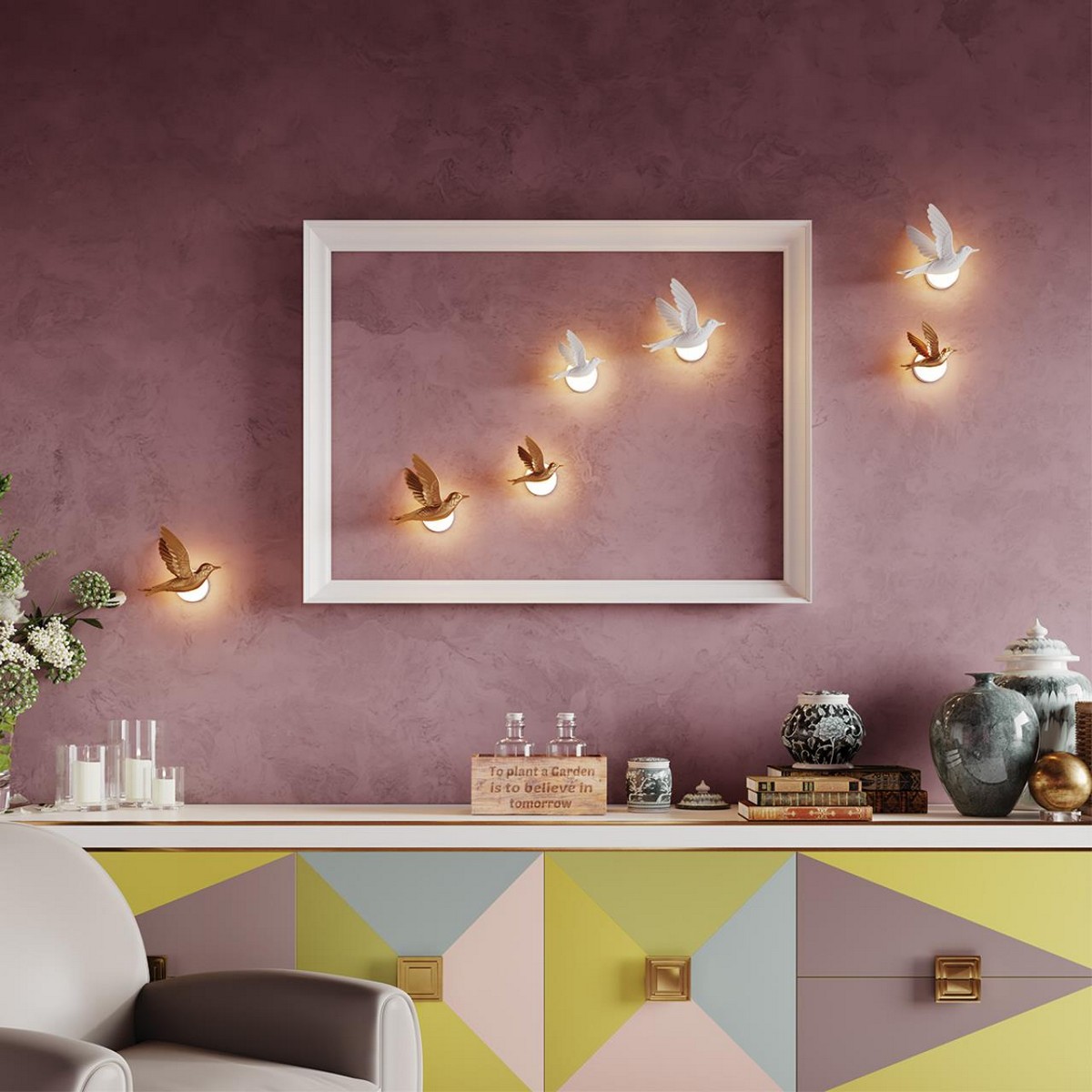 Накладные светодиодные светильники Настенный светильник ODEON LIGHT 4310/3WL COLOMBELLA 