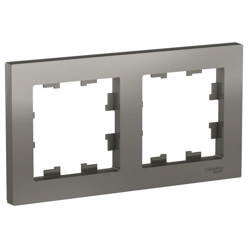 AtlasDesign Сталь Рамка Systeme Electric AtlasDesign Сталь 2-ая, универсальная ATN000902