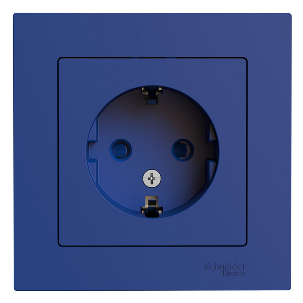 AtlasDesign Аквамарин Розетка Systeme Electric AtlasDesign Аквамарин с/з со шторками, в сборе ATN001144