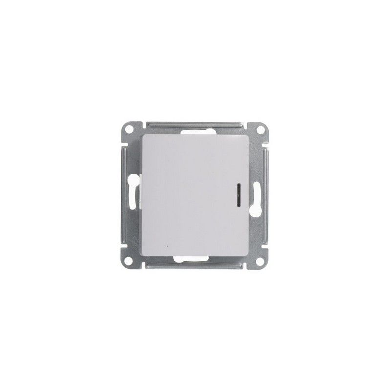 Glossa Белый Переключатель Systeme Electric Glossa Белый 1-клавишный с подсветкой, сх.6а GSL000163