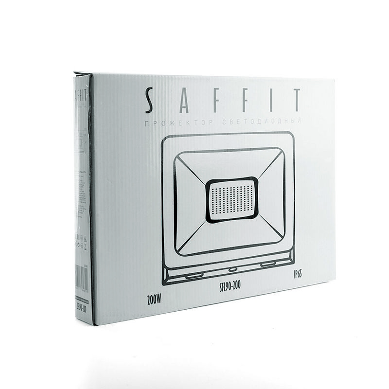 Прожекторы светодиодные Светодиодный прожектор Saffit SFL90-200 IP65 200W 6400K черный 55168 