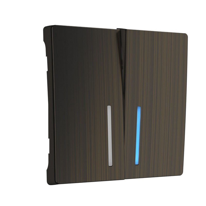 Werkel Бронзовый механизмы Набор Werkel клавиш для выключателя двухклавишного с подсветкой (бронзовый) W1129112