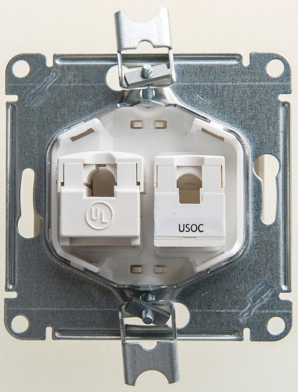 Glossa Перламутр Розетка телефонная + компьютерная Systeme Electric Glossa Перламутр двойная , кат.5E меха GSL00068