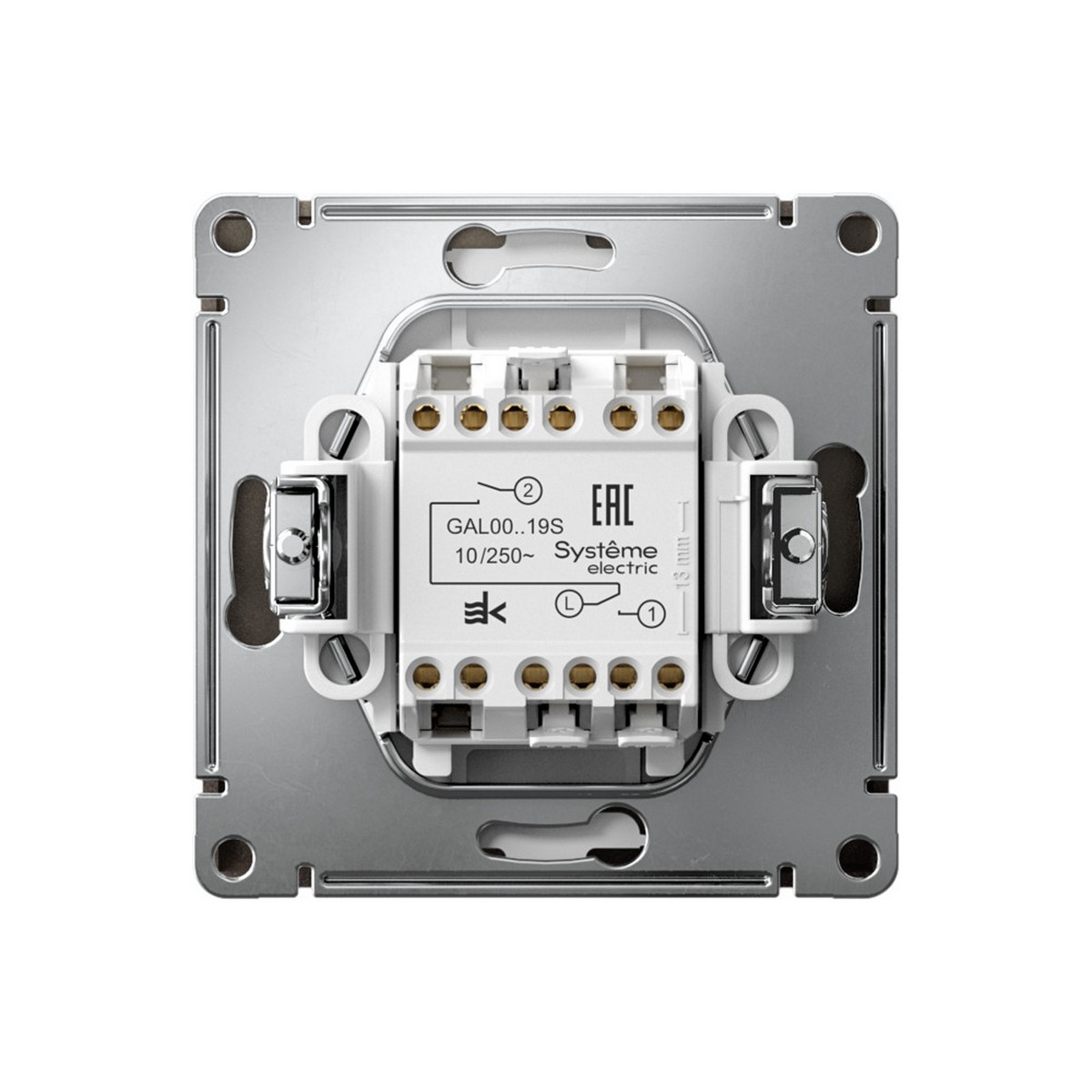 ArtGallery Мокко Выключатель SE ArtGallery Мокко 2-клавишный для жалюзи быстрозажим. клем. GAL000619S