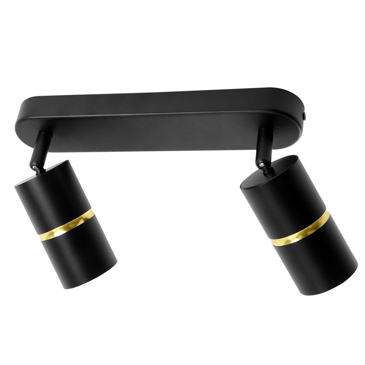 Светильники споты светодиодные Светильник спот Feron ML1862 ZEN настенно-потолочный GU10 чёрный золото 48643 