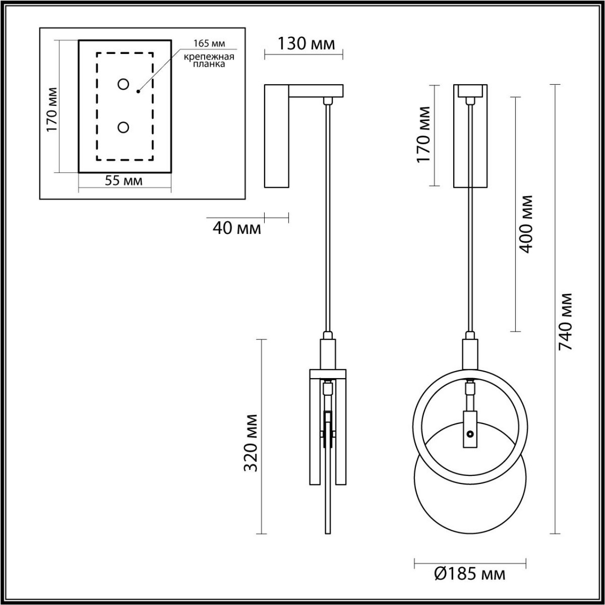 Бра Настенный светильник ODEON LIGHT EXCLUSIVE 5422/17WL MERCURY LED 