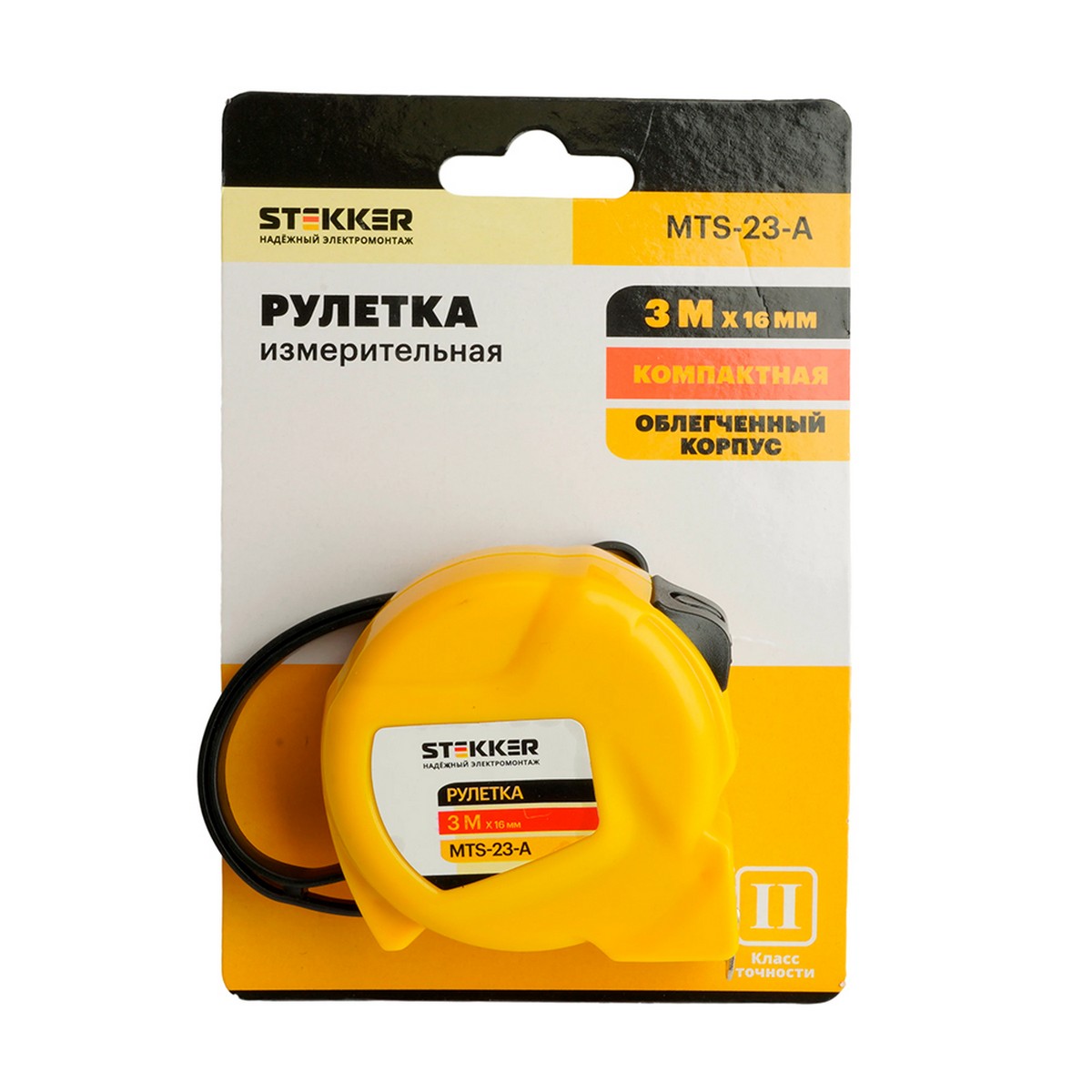 Рулетка STEKKER MTS-23-А 3 м х 16 мм 50205 фото