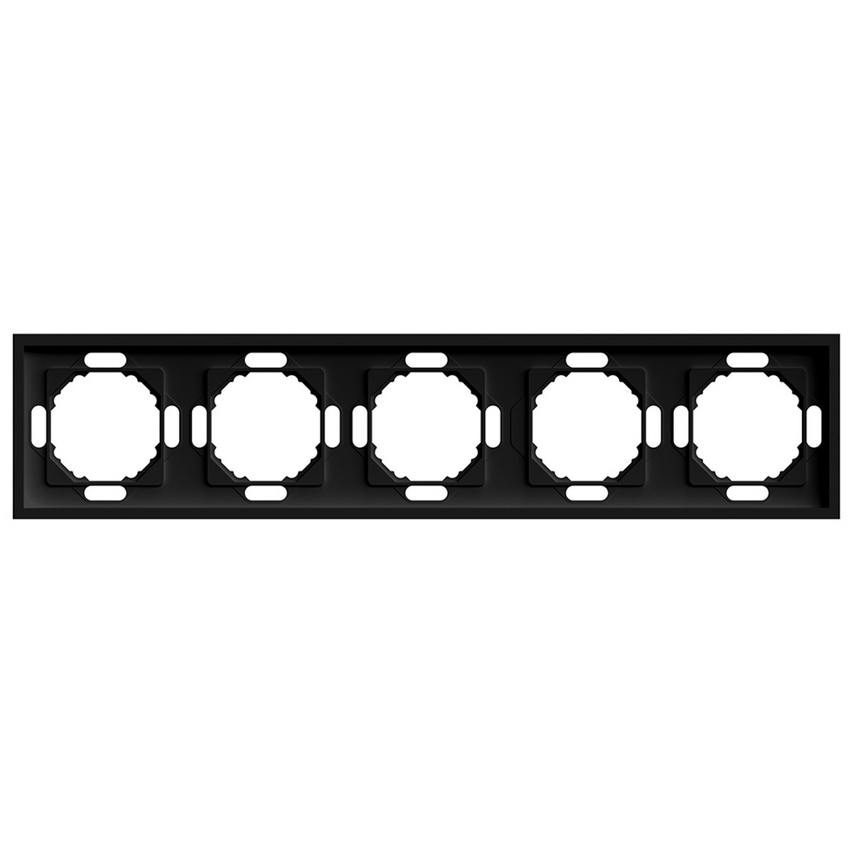 Эмили - Розетки и выключатели Stekker Рамка 5-ая STEKKER Эмили PFR00-5005-05 черный уголь soft touch 49862