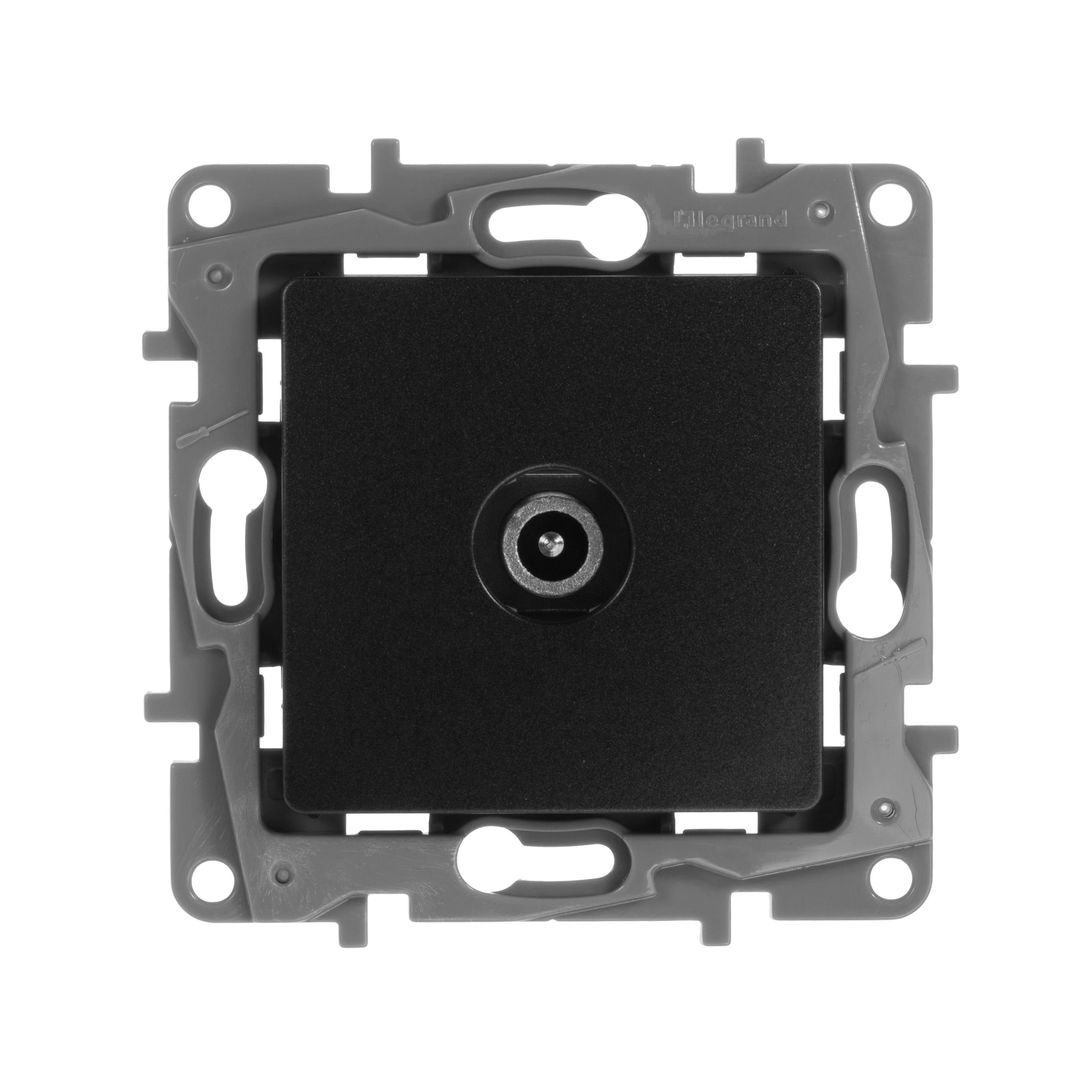 Legrand Etika Антрацит Розетка TV Legrand Etika антрацит проходная, 15дБ 672663