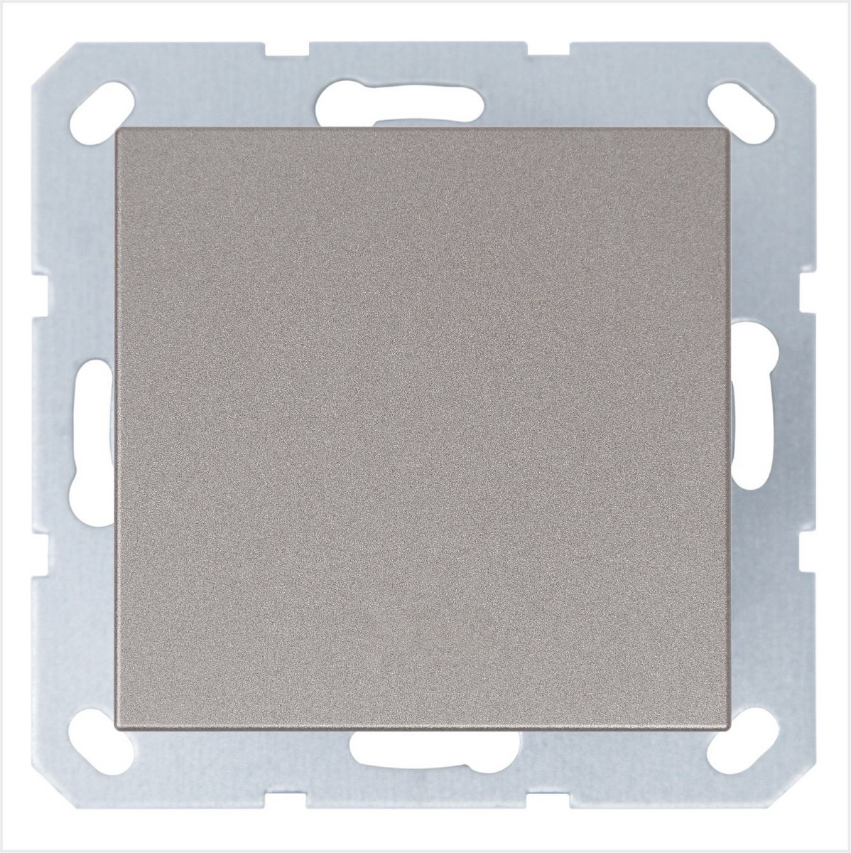 JASMART G - розетки и выключатели Выключатель одноклавишный JASMART проходной шампань G3012CH