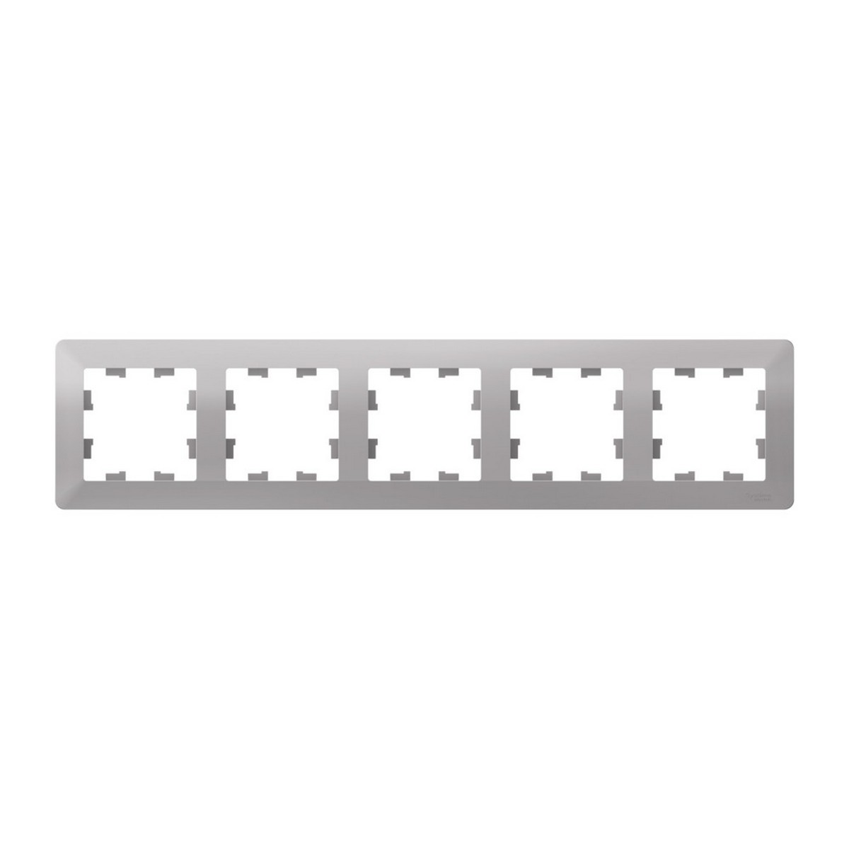 AtlasDesign Алюминий Рамка Systeme Electric AtlasDesign Air Алюминий/дымчатый черный 5-ая ATN220305