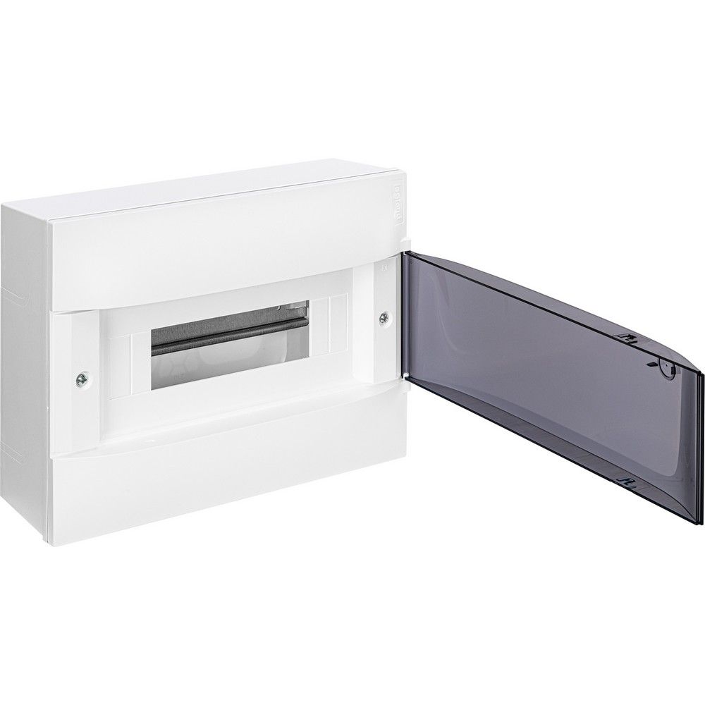 Пластиковые боксы и щиты Legrand Пластиковый щиток Legrand Practibox S Навесной 12 мод 1X12 Дымчатая дверь 135611