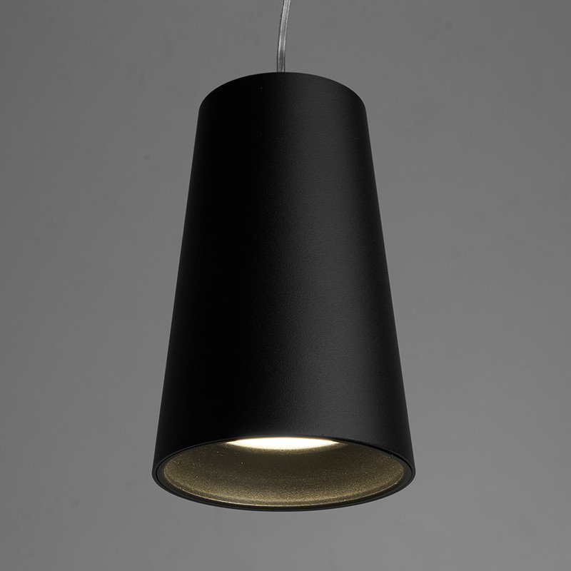 Подвесные светодиодные светильники Светильник подвесной Feron ML1838 Barrel BELL levitation MR16 черный 48421 