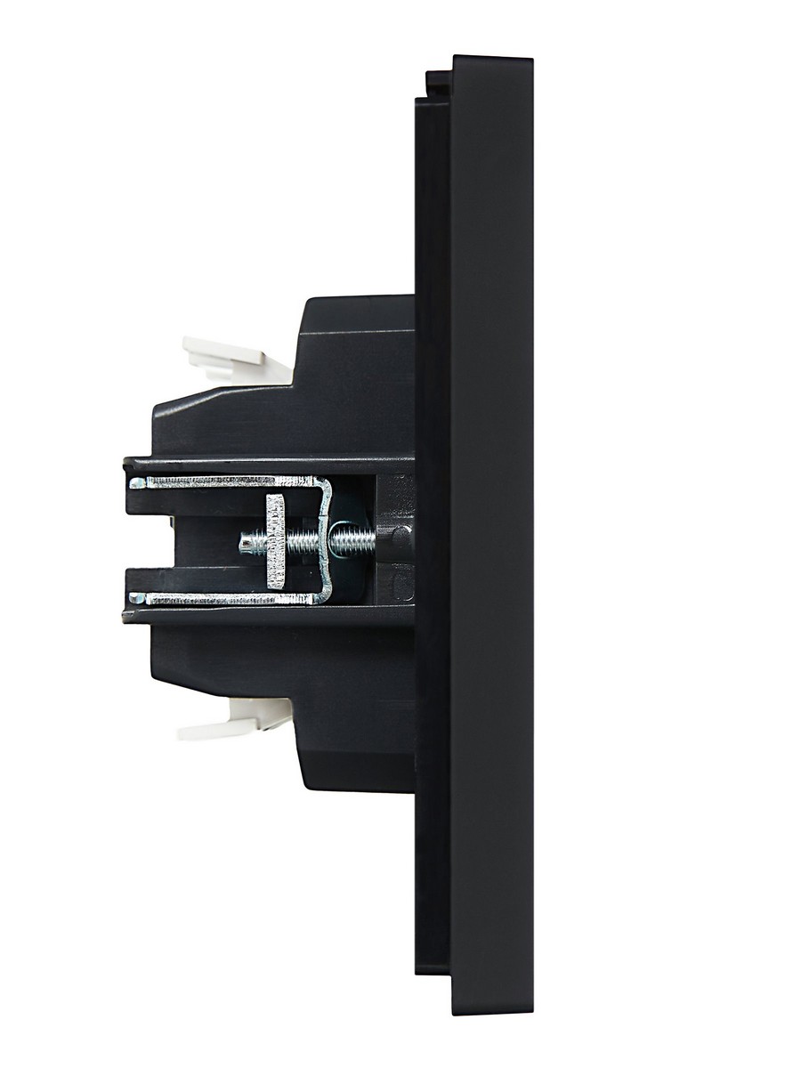 IEK FORTE&PIANO Черный Выключатель IEK FORTE&PIANO Черный 2-кл проходной с индикатором 10А FP108