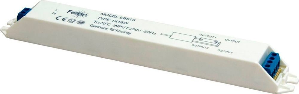 Балласты(ЭПРА), Стартеры Балласт электронный Feron 1*18W(10-18W) ЕВ51 21519 