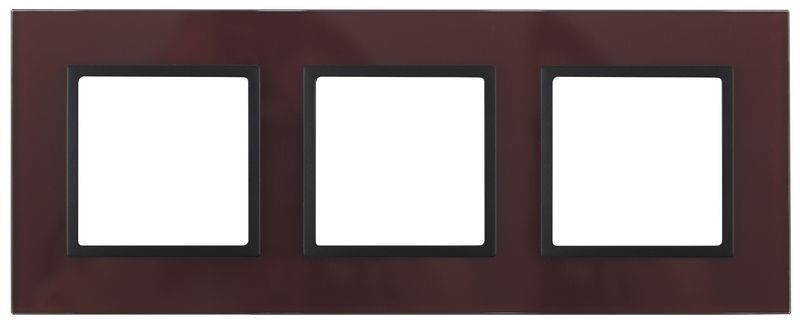 Рамки ЭРА Elegance Рамка ЭРА Elegance Бордо/антрацит Стекло 3-ая 14-5103-25 Б0034515