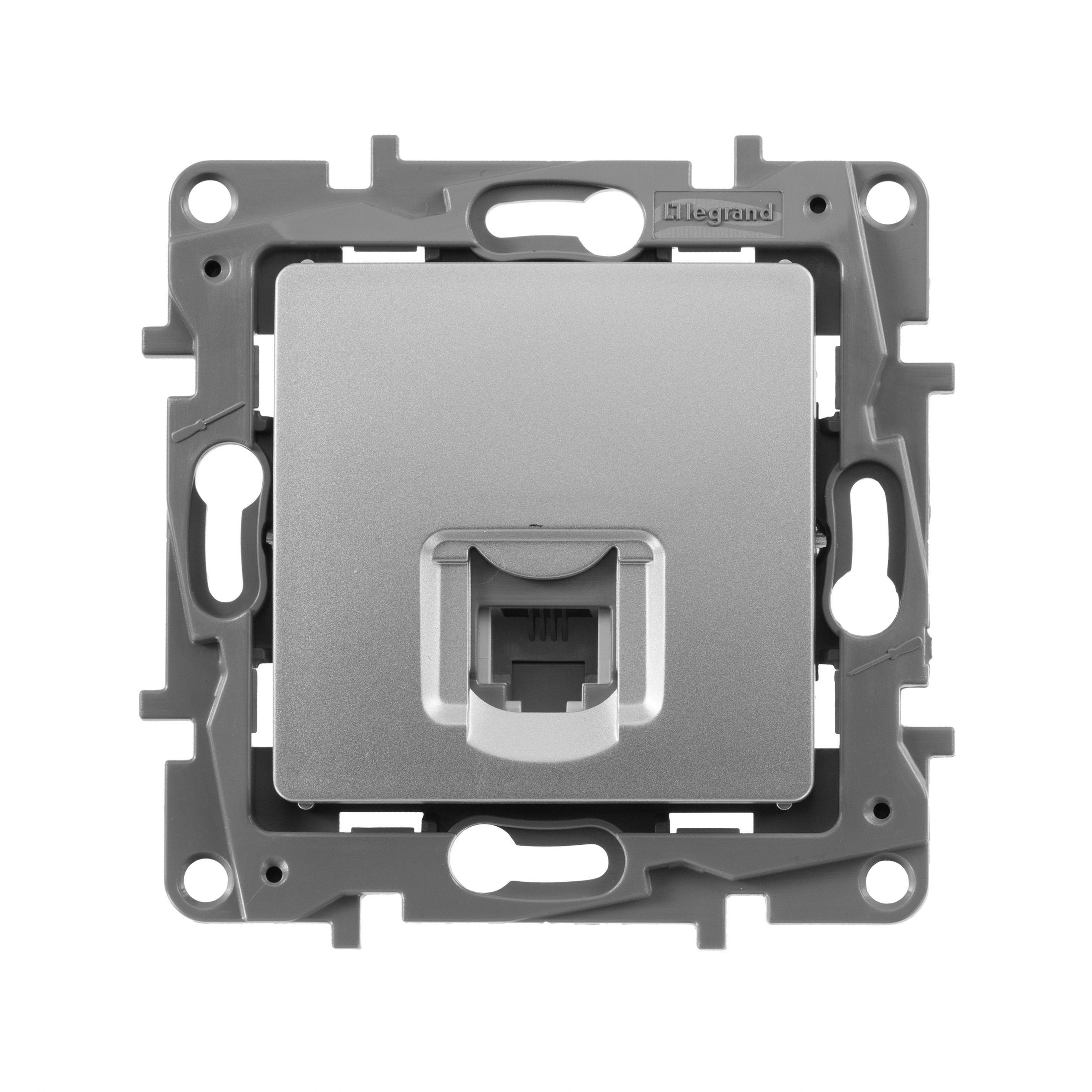 Legrand Etika Алюминий Розетка телефонная Legrand Etika алюминий (RJ11) 672440