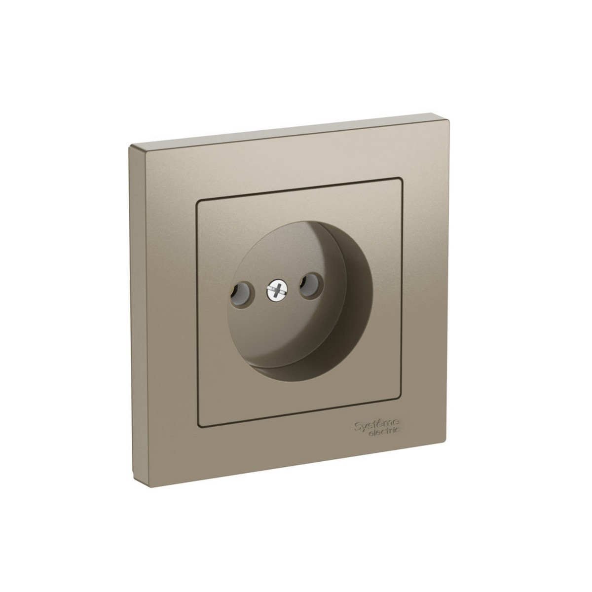 AtlasDesign Шампань Розетка SE AtlasDesign Шампань без заземления в сборе быстрозажим. клем. ATN000540S