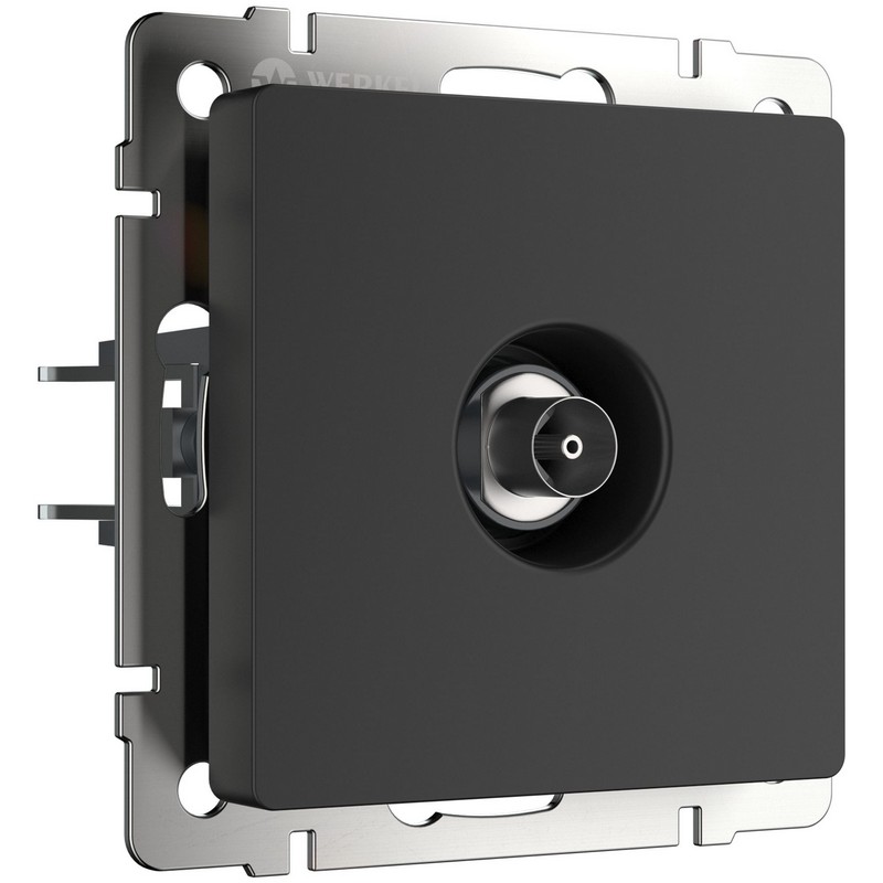 Werkel Черный матовый механизмы ТВ-розетка Werkel оконечная черный матовый W1183008