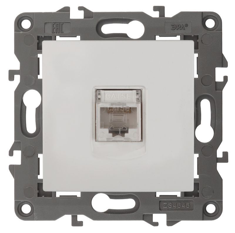 Розетки и выключаиели ЭРА Elegance Белый Розетка ЭРА Elegance Белый комп RJ45 14-3107-01 Б0034302