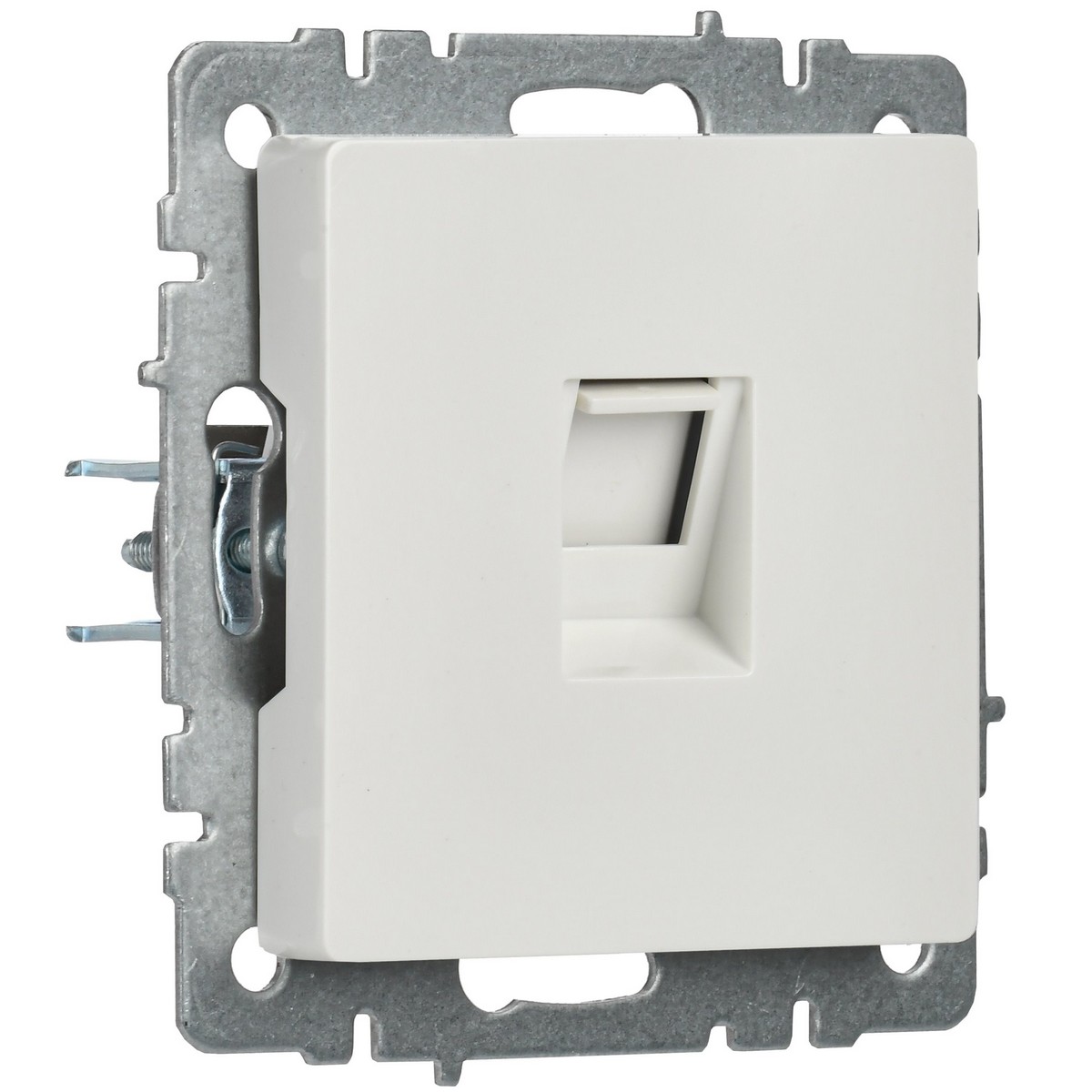 IEK Brite Белый Розетка IEK BRITE компьютерная RJ45 кат.5E РК10-БрБ белый BR-K10-1-K01