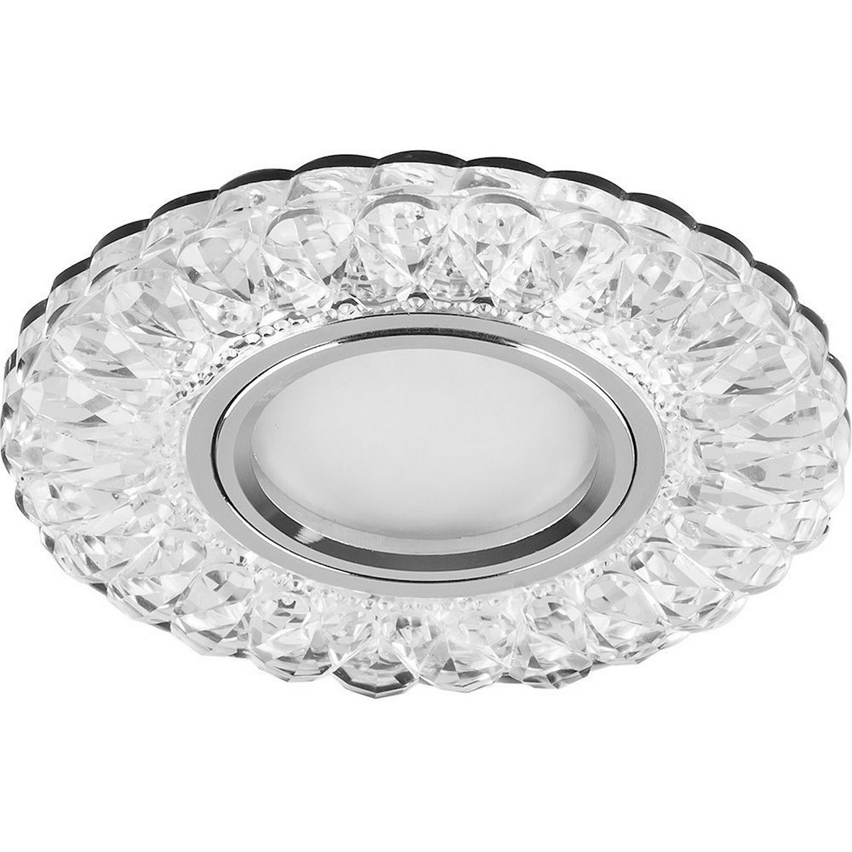 Встраиваемые светодиодные светильники Светильник встраиваемый Feron CD938 с LED подсветкой MR16 прозрачный 29471 