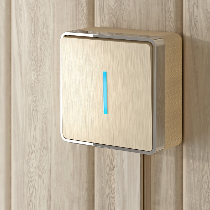 Werkel Gallant шампань рифленный Выключатель Werkel одноклавишный с подсветкой Gallant (шампань рифленый) W5010110