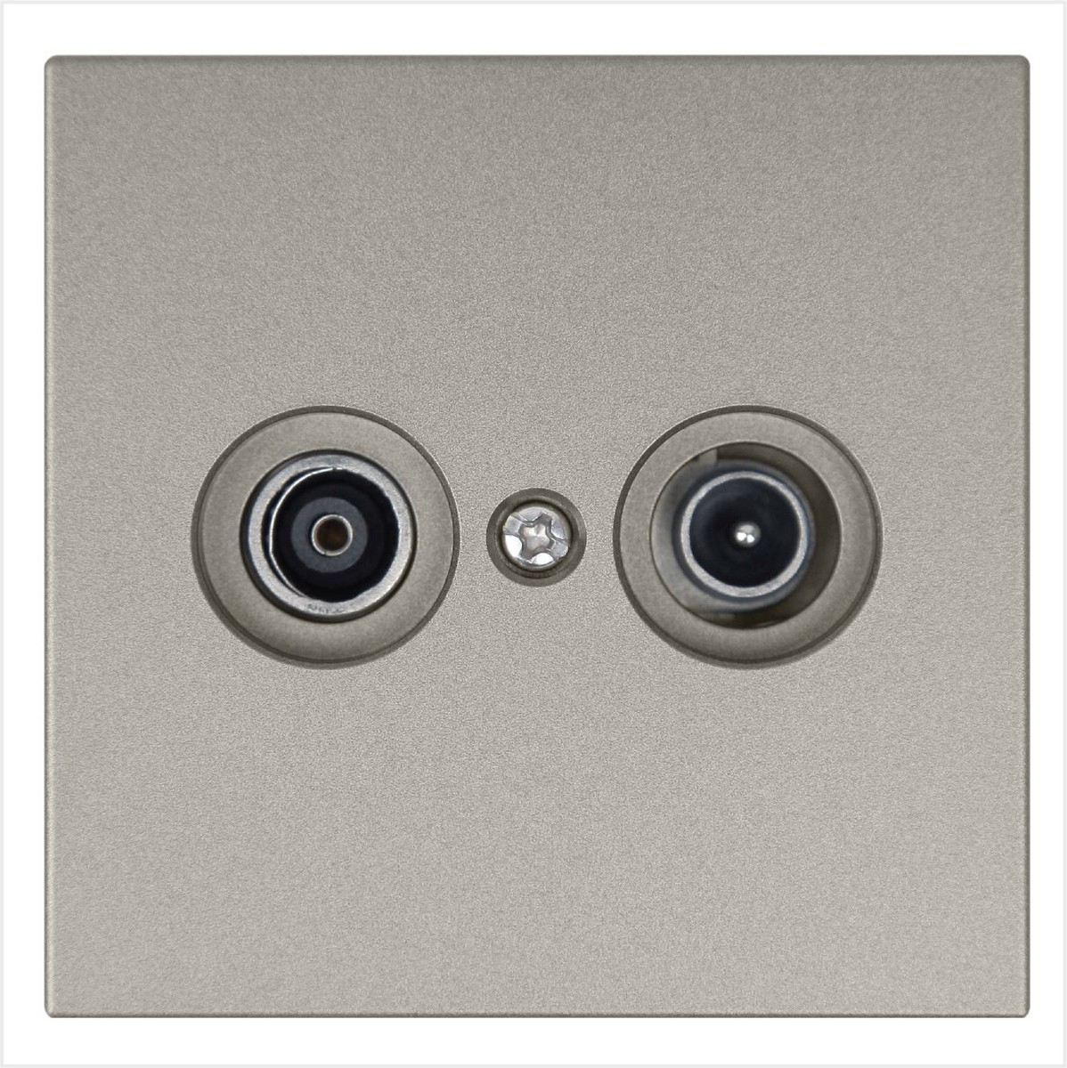 JASMART FD - розетки и выключатели Розетка TV+FM JASMART FD Φ9.5mm оконечная Бронза 6204BR