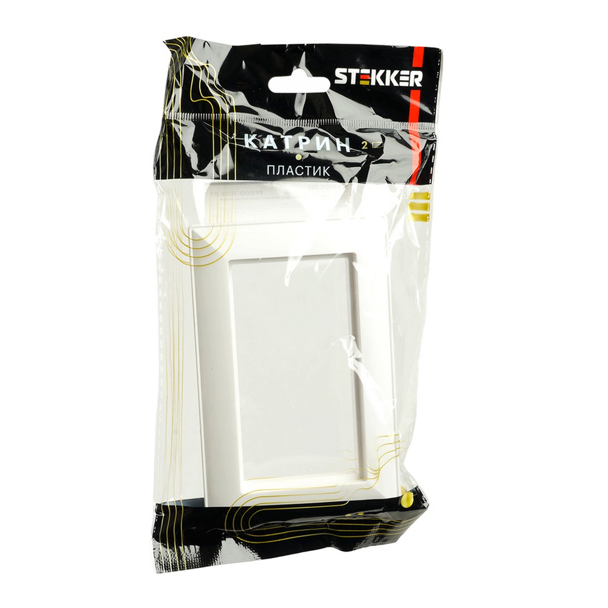 Катрин - Розетки и выключатели Stekker Рамка 2-местная (без перемычки) пластик STEKKER PFR00-7012-01 Катрин белый 50050