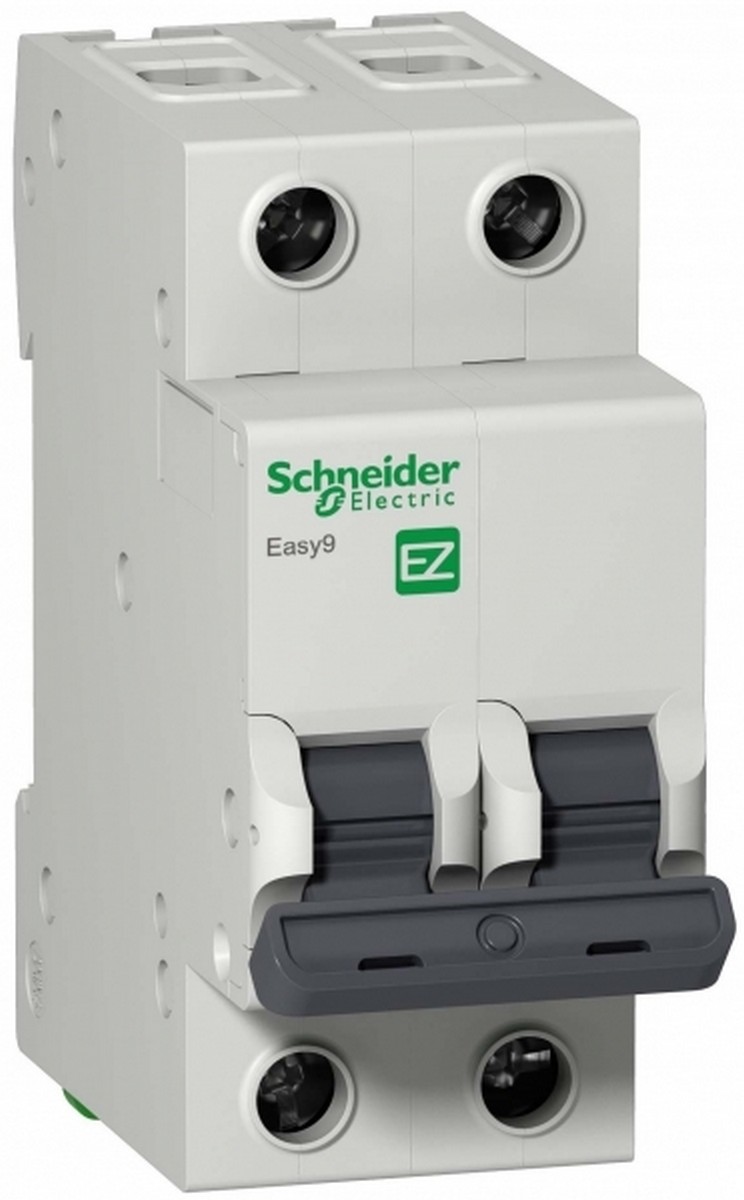 2 полюсные (двухполюсные) Автоматический выключатель SCHNEIDER ELECTRIC EASY 9 2P 50A (С) 4,5kA EZ9F34250 